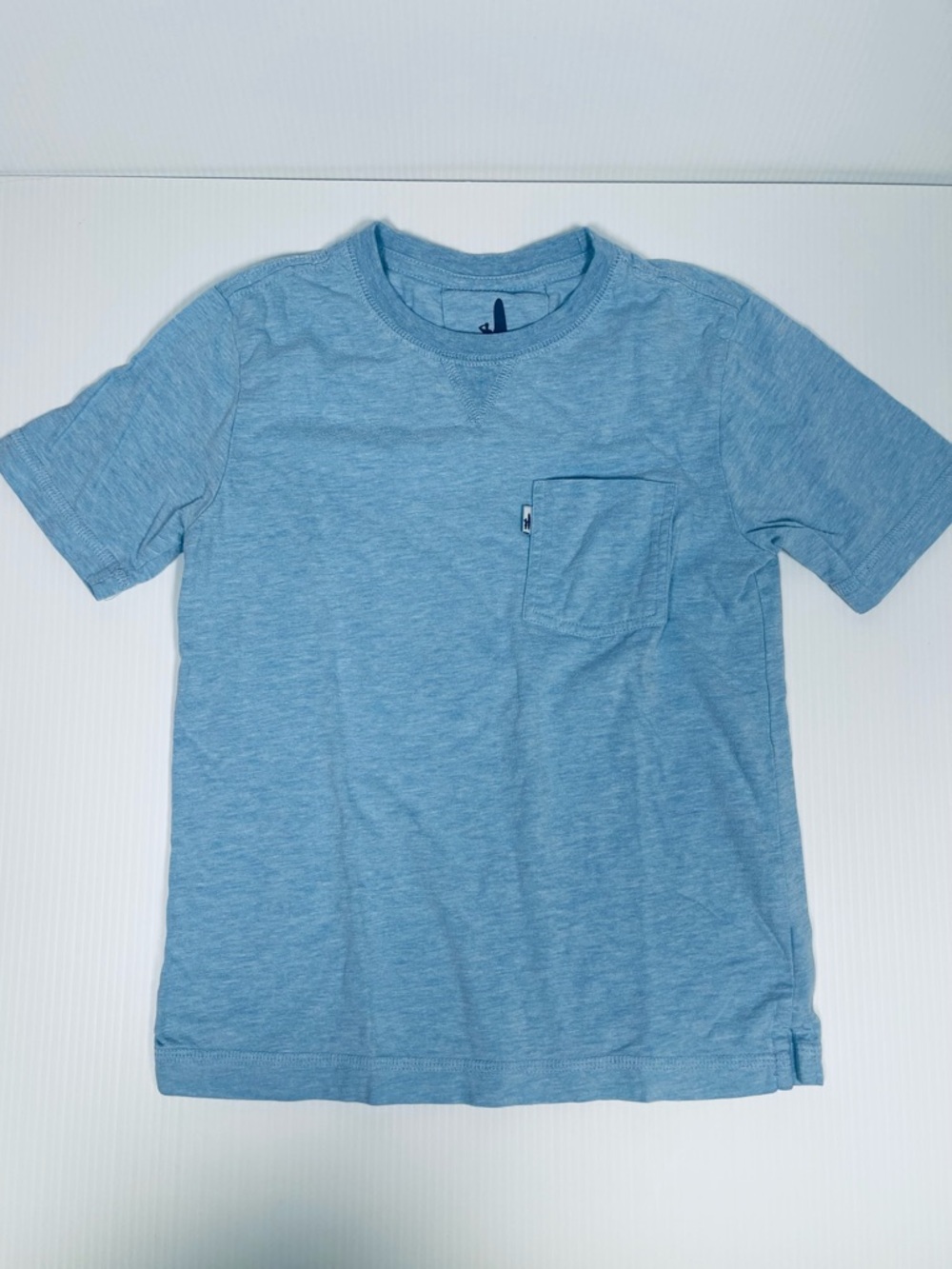 Johnnie-O Light Blue Short Sleeve Pocket Tee - Boys Size 7